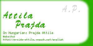 attila prajda business card